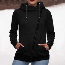 Zipper Warm Fashion Hoodies Women Long Sleeve Hoodies Jackets Autumn Winter Hood - £59.11 GBP