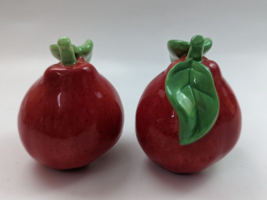 Whim Cynthia Rowley Red Pear Ceramic Salt &amp; Pepper Shaker Set TARGET - £9.63 GBP