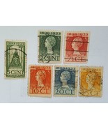 Queen Wilhelmina Jubilee 1923 Government 25th Anniversary Stamp Lot/ Net... - $33.70 CAD