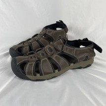 Eddie Bauer Mens Meridian Brown Bump Toe Sandals Size 11 Fisherman Hiking - $23.33