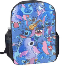 Stitch Colorful Graphic on Black Backpack NEW - £21.22 GBP