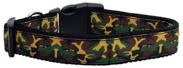 Green Camo Nylon Dog Collar Medium Narrow - $26.99