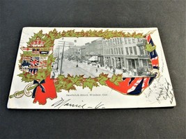 Sandwich Street, Windsor, Ontario - Canada-1906 Postmarked Postcard. RARE. - £15.36 GBP