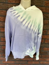 $126 NWT Wild Fox Tie Dye Hoodie Large Peri Shibori Pullover Sweatshirt ... - $33.25