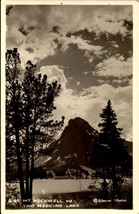 Real Photo POSTCARD-MT. Rockell &amp; Two Medicine Lake, Glacier Park, Mt BK62 - £6.20 GBP