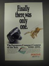 1990 Pentax Zoom 105 Super Camera Ad - Finally there was only one - £14.74 GBP