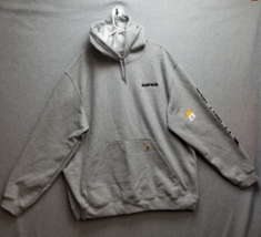 Carhartt Hoodie TS0288-M Mens 2XL Loose Fit Midweight Logo Sleeve Sweatshirt New - $59.35