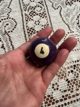 Replacement Mini Ballard Pool Ball 1.5&quot; Ball Number #4 Solid Purple 1.8 ... - $2.85