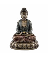 BUDDHA STATUE 10.5&quot; High Quality Bronze Resin Buddhist Icon Meditate Sha... - $93.46