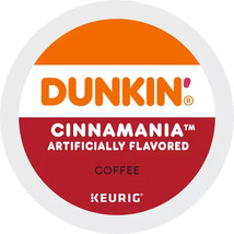 DUNKIN' DONUTS CINNAMANIA MEDIUM ROAST KCUPS 10CT - $17.99