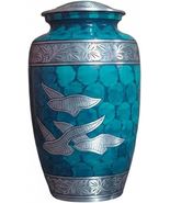 At Peace Memorials Dove Teal Adult Urn for Ashes - $129.99