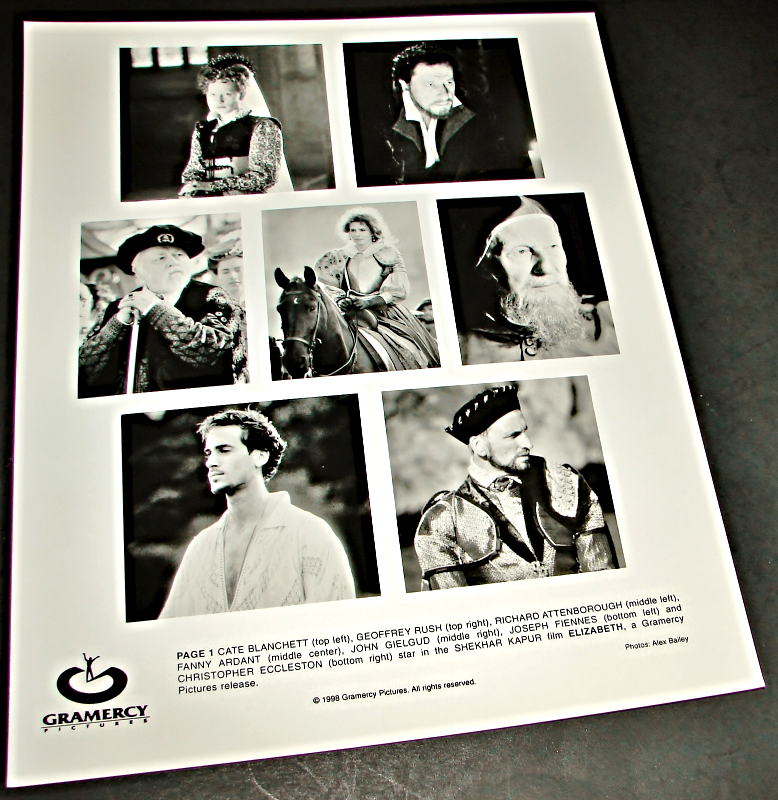 1998 ELIZABETH Shekhar Kapur Movie Press Photo Cate Blanchett Geoffrey R... - $9.95
