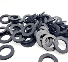 5/8&quot; ID Rubber Flat Washers 1&quot; OD  Spacers 1/8&quot; Thick Gaskets Various Pa... - $12.66+