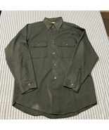 Vintage Big Yank Work Shirt Mens Permanent Press 60s Union Made 40&quot; Chest - $12.67 CAD