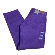NWT Levis Middy Straight Denim Butter Purple Jeans Mid Rise Womens 29x30 - $801.32 MXN