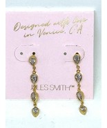 Jules Smith Drop Stone Stud Goldtone Earrings, NEW - $8.54