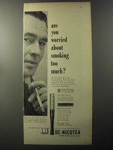 1953 Dunhill De-Nicotea Filter Holder Ad - Are you worried about smoking too  - £14.50 GBP