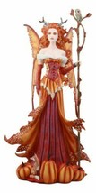 Amy Brown Pumpkin Queen Autumn Fairy Statue 17.5&quot;H Fantasy Mythical Faery Decor - £113.66 GBP