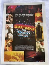 Star Trek: The Wrath Of Khan - 17&quot;X24&quot; Original Promo Movie Poster Rolled 1982 R - £19.57 GBP