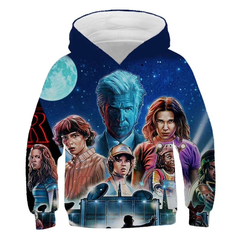 Play Play Stranger Things 4 Hoodies Spring Autumn Fashion Play Long Sleeves 3D S - £23.45 GBP