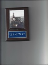Uss Midway Plaque Navy Us Usa Military CV-41 Ship Aircraft Carrier Wwii - £3.16 GBP
