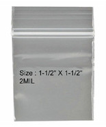 Ziptop 1.5&quot; x 1.5&quot; Clear Re-closeable Poly Bags, 2 mil 100 pack - $9.49 CAD