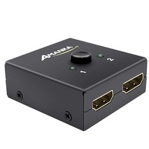 Hdmi Switcher, 4K Hdmi Splitter 2 Ports Bi-Direction Manual Switch 2 X 1/1 X 2 H - £20.77 GBP