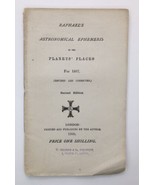 Raphael&#39;s Astronomical Ephemeris on the Planets Places 1887 2nd E 1890 L... - $79.99