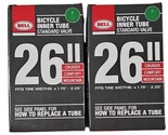 2 Pack Bell Bicycle Inner Tube Standard Valve 26&quot; x 1.75-2.25 Cruiser/ M... - $17.81