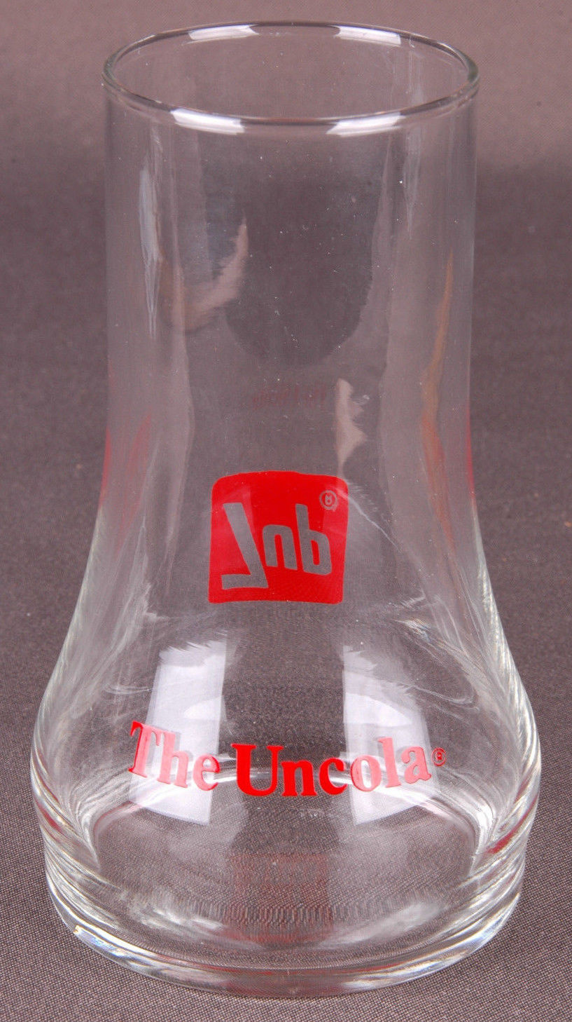  7UP The Uncola Glass upside down cup tumbler soda soft drink-Vtg - $9.49