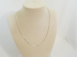 Department Store 18&quot; Sterling Silver Box Chain Necklace A657 - $23.99