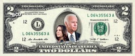 Joe Biden &amp; Kamala Harris On Real Two Dollar Bill Cash Money Collectible Memorab - £9.75 GBP