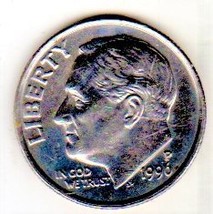 Roosevelt Dime coin (Circulated) 1990 P - £1.79 GBP