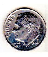 Roosevelt Dime coin (Circulated) 1990 P - £1.79 GBP