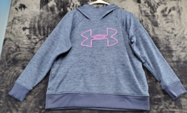 Under armour Hoodie Womens Size Large Blue 100% Polyester Long Sleeve Lo... - £13.77 GBP