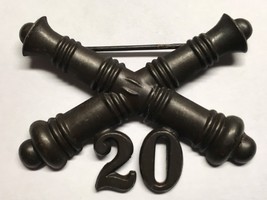 1902-1905, U.S ARMY ARTILLERY CORPS, BRONZE, 20th FIELD ARTILLERY, COLLA... - $35.00
