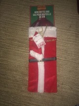 Wine Bottle Santa Gift Bag - $15.72