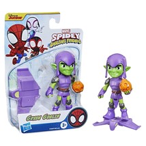 Spidey and His Amazing Friends Marvel Green Goblin Hero Figure, 4-Inch Scale Act - £19.02 GBP