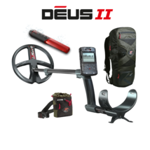 XP DEUS II RC Metal Detector w/ 13&#39;&#39; FMF Coil, MI-6 Pointer, Pouch, Backpack 240 - £1,138.62 GBP