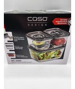 Caso 3ct Vacuum Glass Canister Set VG 3000 - £18.11 GBP