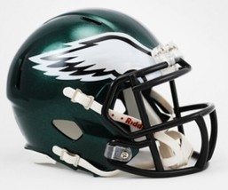 * Sale * Philadelphia Eagles Speed Mini Nfl Football Helmet - Ships Fast! - £24.74 GBP