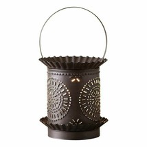 Jumbo Wax Warmer with Chisel in Kettle Black Country Accent Light Handcrafted US - £33.15 GBP