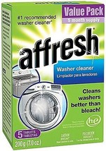 affresh WASHER CLEANER 5 Tablets Remove Odor Clean ANY Washing Machine W... - £22.19 GBP