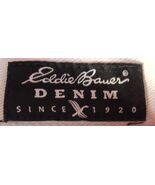 WOMENS EDDIE BAUER LOOSE FIT LIGHT BLUE / WHITE JEANS PANTS 14 30 X 30 A... - €15,77 EUR