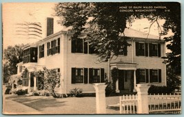 Home of Ralph Waldo Emerson Concord Massachusetts MA American Art Postcard G2 - £2.29 GBP
