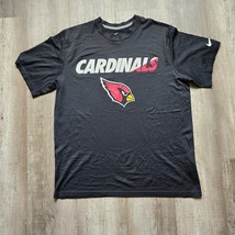 Arizona Cardinals Nike Dri Fit Shirt Mens Size Large NFL Football Black Sports - £19.93 GBP