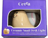 Cerra Ceramic Snail Desk Light 4.72in. X 3.03in. X 3.98in Led Light - $21.99