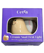 Cerra Ceramic Snail Desk Light 4.72in. X 3.03in. X 3.98in Led Light - $21.99