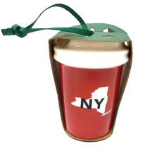 Starbucks New York NY Local Ornament USA State Red Cup 2016 Mermaid Ceramic - £18.99 GBP