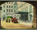 Courtyard Chateau Frontenac Quebec Canada 1928 DB Postcard G9 - $3.91